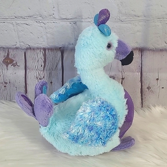 Retired GANZ Webkinz Blufadoodle Bird Blue Peacock Stuffed Animal Plush Toy 11" - Picture 10 of 17